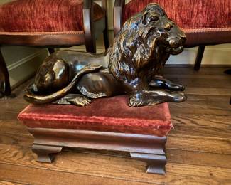 Large footstool size