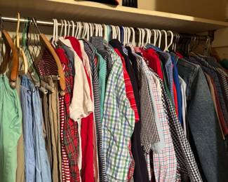 Lots of very nice mens and boys clothing