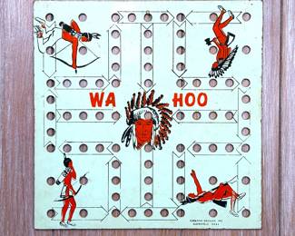 Vintage WA HOO game board by Creative Desings Inc. of Gatesville, Texas