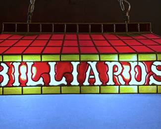 1970s BILLIARDS POOL TABLE CEILING LIGHT FIXTURE