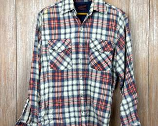 Vintage 1970s plaid button down shirt by Woodland