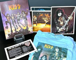 Vintage 1970s KISS rock band items