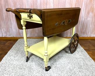 Vintage Hitchcock style tea cart