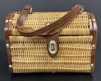 Vintage Basket Weave Handbang