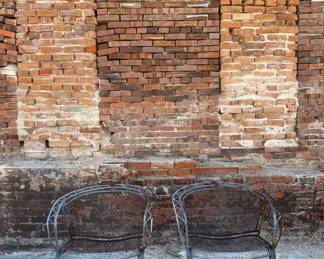 Mid-Century Salterini Zig Zag Metal Patio Chairs