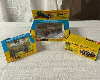 02 1960s Corgi Green Hornet Chitty Chitty Bang Bang Model Cars