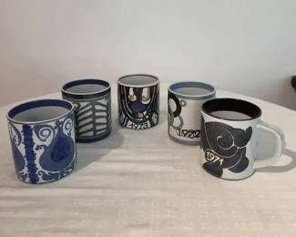 Vintage Royal Copenhagen Annual Coffee Mugs