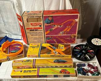 Huge 1970s Hot Wheels Redline Cars With Track Sets