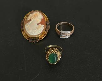 14K Gold Rings 10K Pin