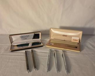 Vintage Cross And Lodis Writing Sets