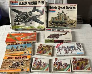 Vintage Model Kits Monogram, Airfix, Revell, Etc