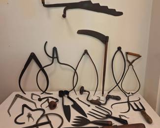 Collection Of Vintage and Antique Primitive Hand Tools