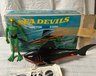 Mattel Sea Devils Kretor Zark With Box