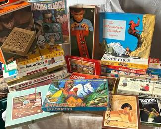 Vintage 1960s 1970s Board Game Lot 20 Games