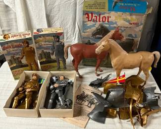 1960s Marx Noble Knights, Horses Accessories