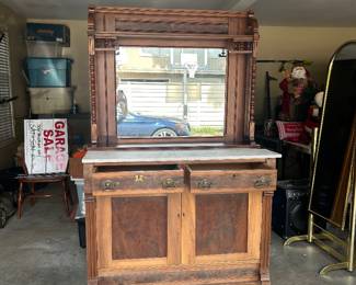 Sideboard with marble top (broken)