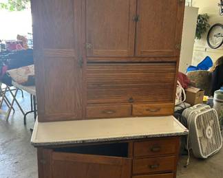 Hoosier cabinet- door needs a little work