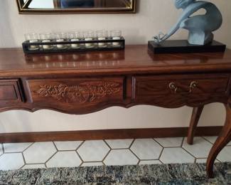 Entry way table solid wood 58" x 15"
