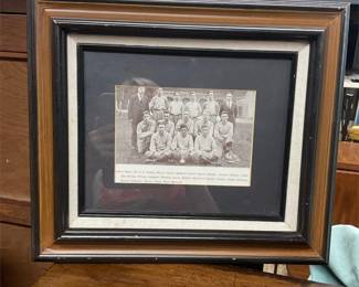 Vintage baseball framed photo