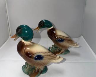 Set of 2 vintage mallard ducks large