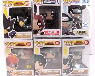 BB154 NIP Funko Pop FiguresMy Hero Academia, Naruto, GI Joe