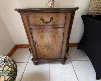 Decorative wood accent cabinet