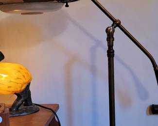 Vintage Adjustable Pharmacy Floor Lamp