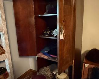 Vintage Bernhardt Chin Hua Campaign Style Armoire with Mirror