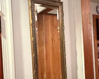 Vintage Gilt Shell Crested Pier Mirror