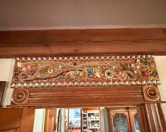 Vintage Jewelry Mosaic Door Header