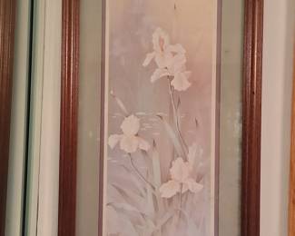 Vintage T.C. Chiu Framed Iris Print