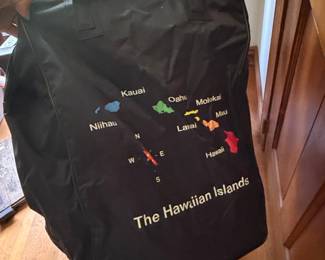 Vintage Hawaiian Islands Souvenir Tote Bag with Wheels