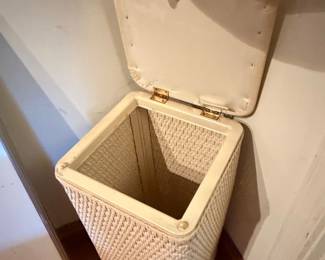 Vintage LaMont Home Carter Collection Wicker Laundry Hamper