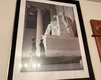 Vintage Lincoln Memorial Photograph Print - U.S. Air Force Photo