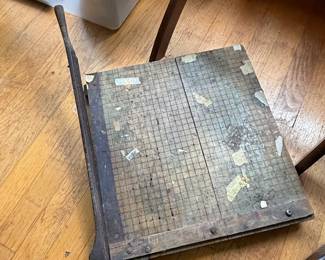 Vintage Milton Bradley Company "Monarch" Paper Cutter