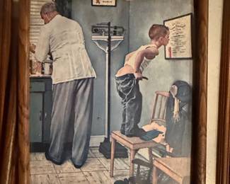 Norman Rockwell "Before the Shot" Vintage Print