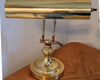 Vintage Brass Piano Lamp