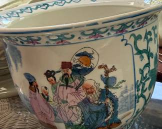 Chinese Famille Rose Porcelain Figural Planter