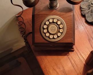 Vintage Western Electric "Country Squire" Style Rotary Dial Telephone