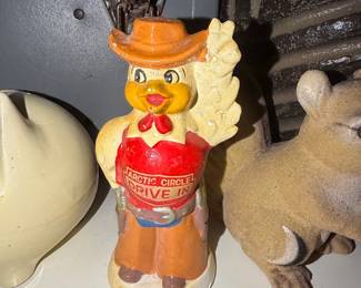 Vintage Arctic Circle Drive-In 'Acey Rooster' Coin Bank