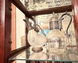 Vintage Silver-Plated Coffee Carafe with Warming Stand