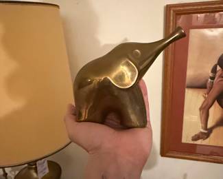 Vintage Brass Elephant Figurine