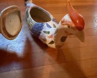 Vintage Italian Ceramic Bird Tureen