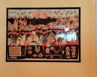 Vintage Amado Maurilio Peña Jr. Southwest Art Print