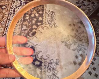 Vintage Copper and Glass Tray