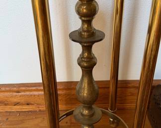 Vintage Brass Tripod Floor Candlestick Holder