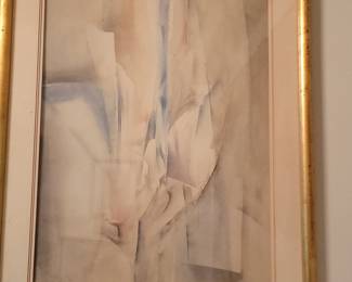 Abstract Watercolor Painting by Mortimer Kohn