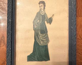 Peterson's Magazine Fashion Illustration Cut-Out