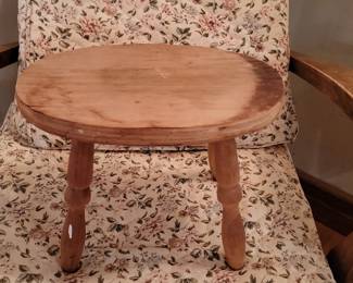 Vintage Wooden Milking Stool