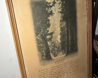 Vintage Trees Poem Wall Art